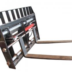 side shift pallet fork of skid loader attachments