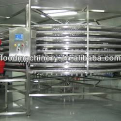 single or double spiral freezer for meat fruit vegetable food processing machine(iqf freezer)