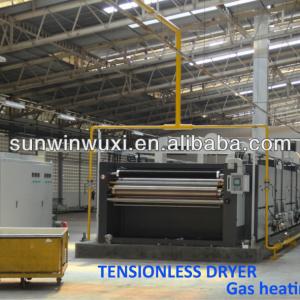 Single pass fabric dryer running in Indonesia