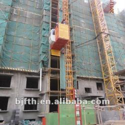 Single / Twin Cage 1T 2T Construction Hoist Elevator, Building Lifting Machine SC100/100