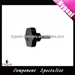 Six-Lobe Black plastic knob HG-K-0014