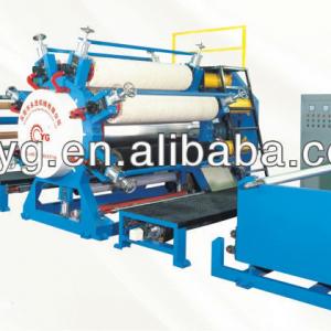 Six-shaft synthetic leather polishing machine