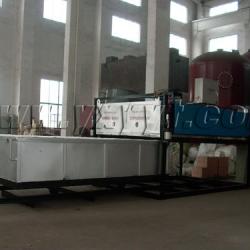 Sliding closure type process glass hot-bending and hot-melting furnace