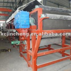 Slurry pulp vacuum filter press