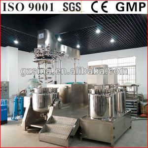 Small capacity vacuum emulsifying homogenizer mixer (shampoo, liquid soap, detergent, pesticide, mixer, mixing machine)