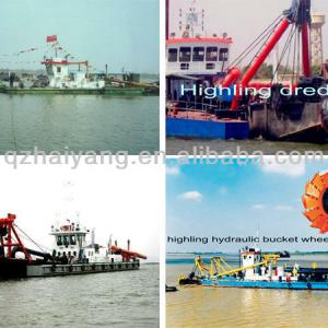 Small Dredging Excavator with Bucket Wheel