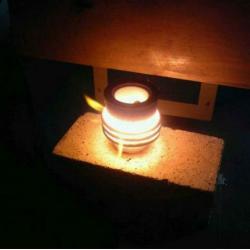 small induction melting furnace used for metallographic test in university laboratory