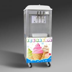 Soft Serve Ice Cream Machine Three Flavor 12L