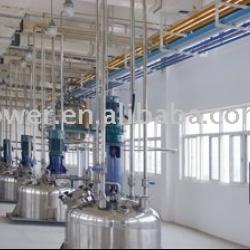 Solvent paint production line