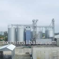 Soybean bran storage steel silos,600 ton tank and bins on farm, grain silo