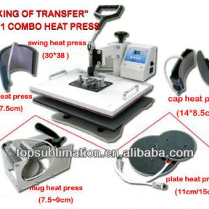 special 5 in 1 combo thermal press machine