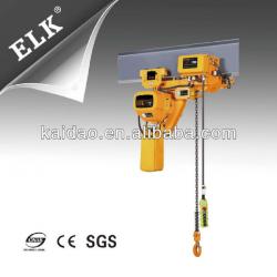 Special design for limit space 0.5t low headroom hoist