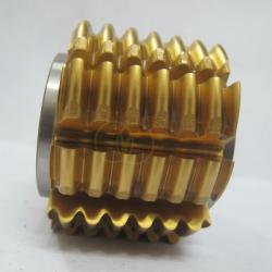 Sprocket Hobbing Cutter- LA. 1 degree 55 points, OD. 65 mm., Length 50 mm. , single thread , right handed, Spiral Flute