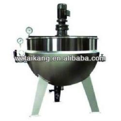 stainless steel gas/ steam/ electric heating tilting jacketed cooking pot /jacketed kettle with agitator