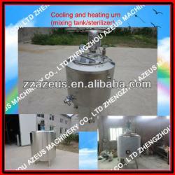 Stainless steel ice cream cooling and heating tank with mixing,warm-keeping,storage and sterilization function