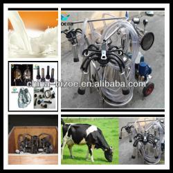 Stainless steel suction machine in cows milk