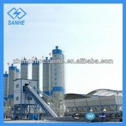 stationary 90m3/h automatic concrete batching plant