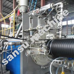 steel reinforced 300-3000mm HDPE drain pipe production line