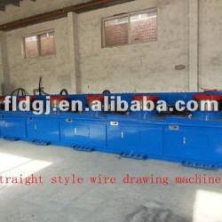 Straight line type continuous with wire drawing machine