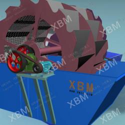 Supply bucket sand washing machine and sand making machine