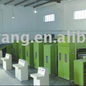 Synthetic leather substrate production line