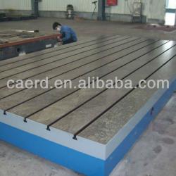 T-slot cast iron worktable