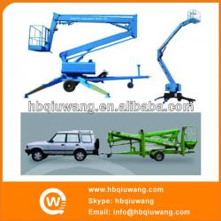 Telescopic articulating electrical trailer boom lift