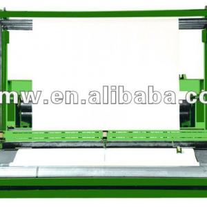 textile fabric cutting and rolling machine