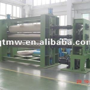 Textile three roll calender machine