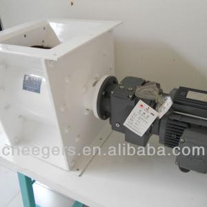 The discharge valve for wood carving machines