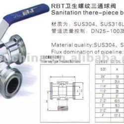 Thread ball valve