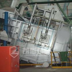 Tilting aluminum holding furnace