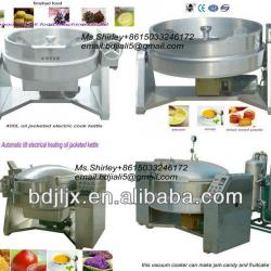 Tilting industrial corn dough cooker