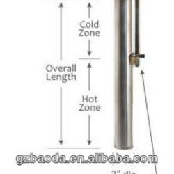 Titanium over the side immersion heaters