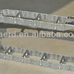 TL series steel cable chain with 3 chain board for hydraulic pipes