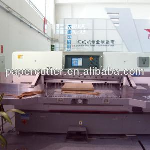 Touch screen double worm wheel paper cutting machine price