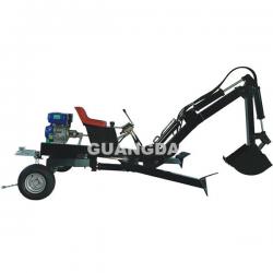 Towable backhoe 9hp gasoline engine