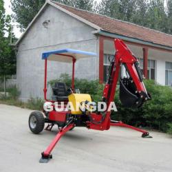 Towable Mini Backhoe with Honda Gasoline Engine