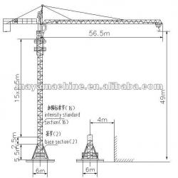 tower crane price QTZ100A (5515)