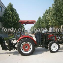 Tractor With Front End Loader And Backhoe