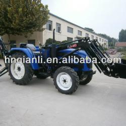 tractor with frontend loader and backhoe