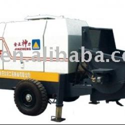 Trailer concrete pump