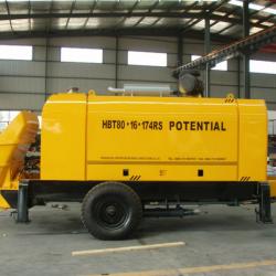 trailer mounted concrete pump