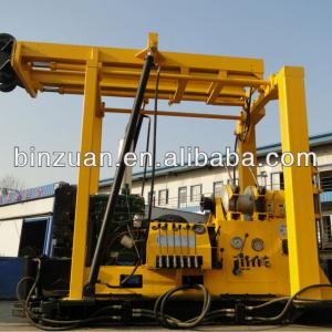 Trailer water well drilling machine