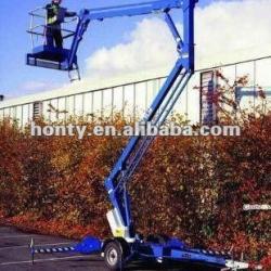 trailing articulated boom lift/telescopic arm honty