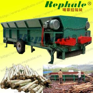 Trench Type Three Roller Electirc Wood Debarking Machine