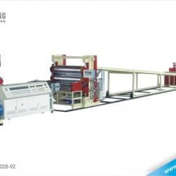 Tri-roller calendered plate production line