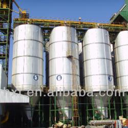 TSE manufacturing Corrugated Steel Grain Silo, cone bottom silos, 1000t grain mill used