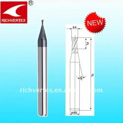 Tungsten steel mirco diameter end mill for cut metal