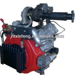 Turbocharging 30hp V-twin Diesel Engine +horizontal shaft+FREE SHIPPING+100% Positive Feedback+1year Guranteed